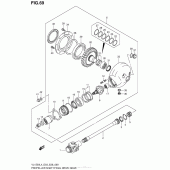 Схема вузла: Редуктор & Карданний вал (Vl1500L4 E03) для Suzuki VL1500 Boulevard C90 BOSS