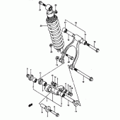 Схема вузла: Важіль прогресії для Suzuki DR650 DR650RS