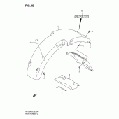 Схема вузла: Заднє крило для Suzuki RV125