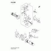 Схема узла: Ручки руля (Model k7) для Suzuki RM-Z450