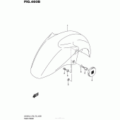 Схема узла: Переднее крыло (Uh200Al5 P33) для Suzuki UH200 Burgman