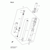 Схема вузла: Передня вилка для Suzuki VL800 Boulevard C50T