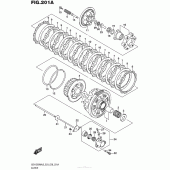Схема вузла: Зчеплення для Suzuki GSX1300 Hayabusa