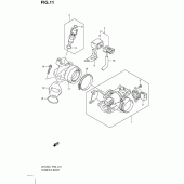 Схема узла: Дроссельная заслонка для Suzuki UH125 Burgman