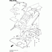Схема вузла: Rear Fender (Gsx1300Ral5 E03) для Suzuki GSX1300 Hayabusa