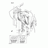 Схема узла: Радиатор (Model k/l) для Suzuki RM125