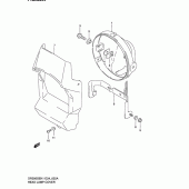 Схема вузла: Накладка фари (Model k2/k3/k4/k5 e6, e24) для Suzuki DR200 DR200SE