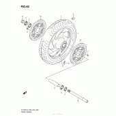 Схема узла: Переднее колесо для Suzuki VZ1500 Boulevard M90