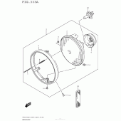 Схема вузла: Фара для Suzuki TU250