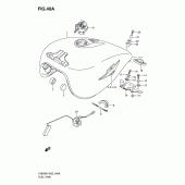 Схема вузла: Паливний бак (Model k7/k8) для Suzuki VZ800 Intruder M800/Boulevard M50