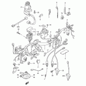 Схема вузла: Електропроводка Suzuki GSX250 Across