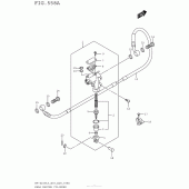 Схема вузла: Задній гальмівний циліндр Suzuki RM-Z250