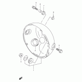 Схема узла: Кожух фары для Suzuki GSX400