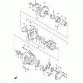 Схема вузла: Генератор (Model s/t/v) для Suzuki RF600