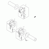 Схема вузла: Пульт керування рульовим (Model k3/k4) для Suzuki VL250 Intruder LC
