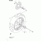 Схема узла: Переднее колесо (Model  executive p19) для Suzuki UH200 Burgman