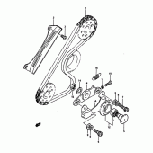 Схема вузла: Balancer chain для Suzuki DR650 DR650RS