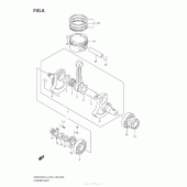 Схема узла: Коленчатый вал & Поршень для Suzuki DR650 DR650SE