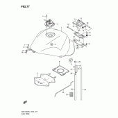Схема вузла: Паливний бак (Gsx1300rl1 e24) для Suzuki GSX1300 Hayabusa