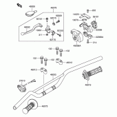 Схема вузла: Кермо & Тросики для Suzuki RM100