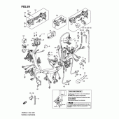 Схема узла: Электропроводка (An650al1 e24) для Suzuki AN650 Burgman (EU analogue of SkyWave)