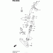 Схема вузла: Рульова траверса Suzuki LS650 Boulevard S40