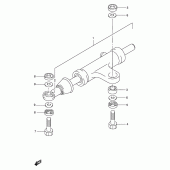Схема вузла: Рульовий демпфер для Suzuki GSX-R1100