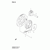 Схема вузла: Привід стартера для Suzuki GS500