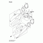 Схема вузла: Вихлопна система (Model k8/k9) для Suzuki GSX1300 B-King