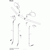 Схема вузла: Кермо & Тросики (Vzr1800Bzl4 E28) для Suzuki VZR1800 Boulevard M109R BOSS