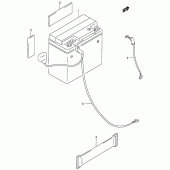 Схема узла: Аккумулятор для Suzuki GZ125 Marauder
