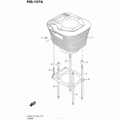 Схема вузла: Циліндр для Suzuki LS650 Boulevard S40