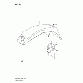 Схема узла: Переднее крыло для Suzuki DR200 DR200SE