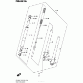 Схема вузла: Вилка передньої осі (Vzr1800L7 E28) для Suzuki VZR1800 Boulevard M109R BOSS