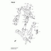 Схема вузла: Рульова траверса (Model k3) для Suzuki GS500