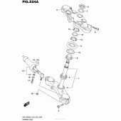 Схема вузла: Рульова траверса для Suzuki GSX1300 Hayabusa