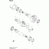 Схема вузла: Трансмісія для Suzuki AN400 Burgman (EU analogue of SkyWave)