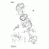 Схема узла: Спидометр (Sv650ak8/ak9/uak8/uak9) для Suzuki SV650
