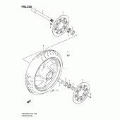Схема узла: Переднее колесо (Vzr1800ufl2 e19) для Suzuki VZR1800 Intruder M1800R/ Boulevard M109R