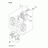 Схема узла: Передний тормозной суппорт для Suzuki GSX-R1000