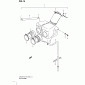Схема узла: Воздушный фильтр для Suzuki GS500