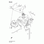 Схема вузла: Паливний бак (Model k6) для Suzuki GSX-R750