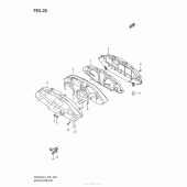 Схема вузла: Speedometer (An400Zal3 E28) для Suzuki AN400 Burgman (EU analogue of SkyWave)