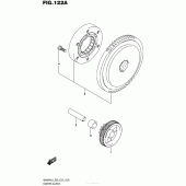 Схема вузла: Привід стартера для Suzuki AN400 Burgman (EU analogue of SkyWave)