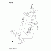 Схема узла: Рулевая траверса для Suzuki AN650 Burgman (EU analogue of SkyWave)