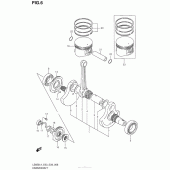 Схема вузла: Колінчастий вал Поршень для Suzuki LS650 Boulevard S40