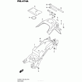 Схема вузла: Заднє крило Suzuki DL650 V-Strom