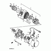 Схема вузла: Генератор для Suzuki GSX-R750