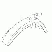 Схема вузла: Переднє крило (Model r p31) для Suzuki TS125