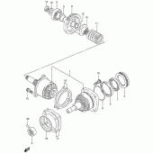 Схема вузла: Вторинна передача для Suzuki VS800 Intruder 800